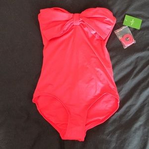 Kate Spade Bandeau One Piece Swimsuit